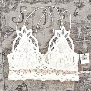 Free People Adelle White Bralette - Small NWT